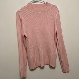 Pink turtle neck